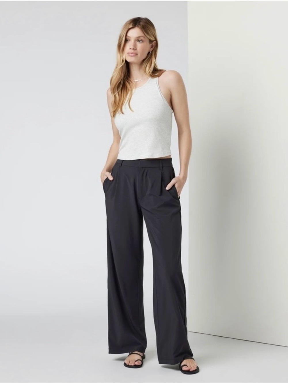 Vuori Black Wide Leg Pants